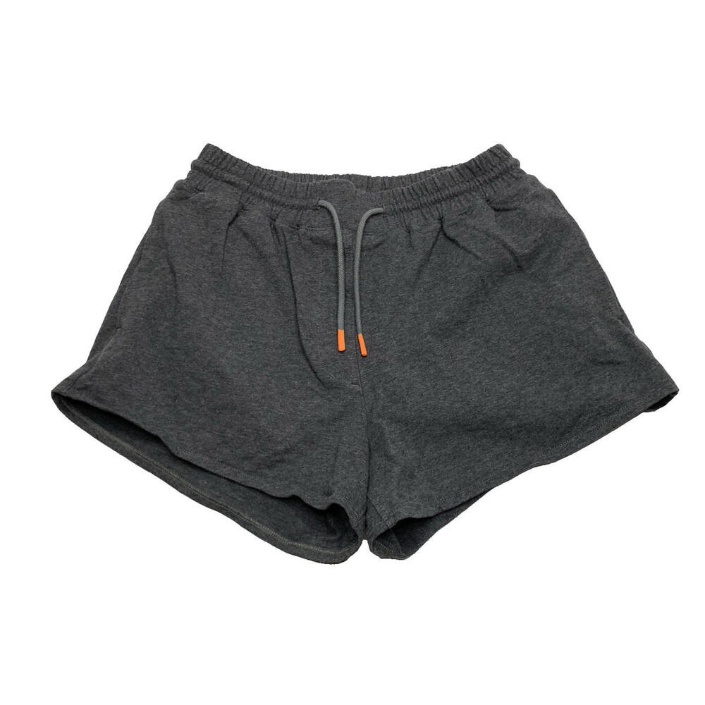 Women's Richer Poorer Medium Dark Gray Drawstring Short Sweat Shorts P143